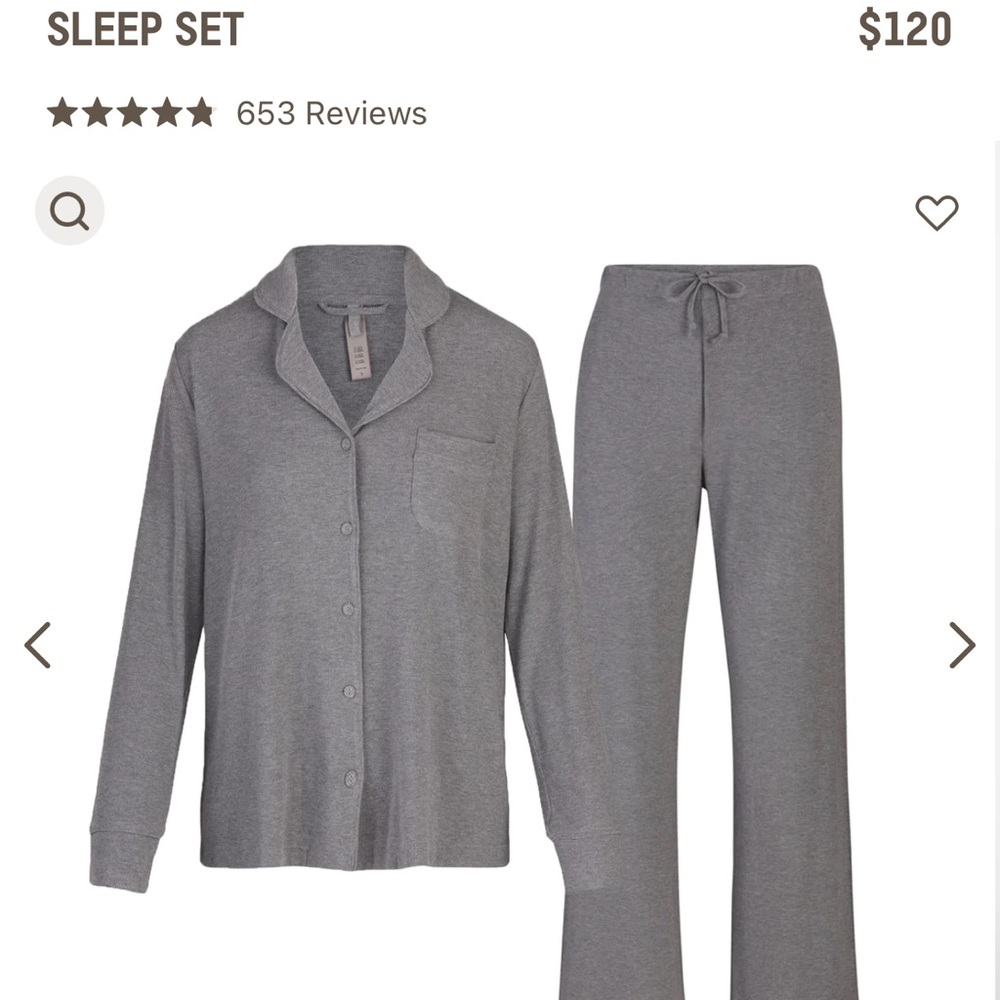 Grey skims soft lounge sleep set
